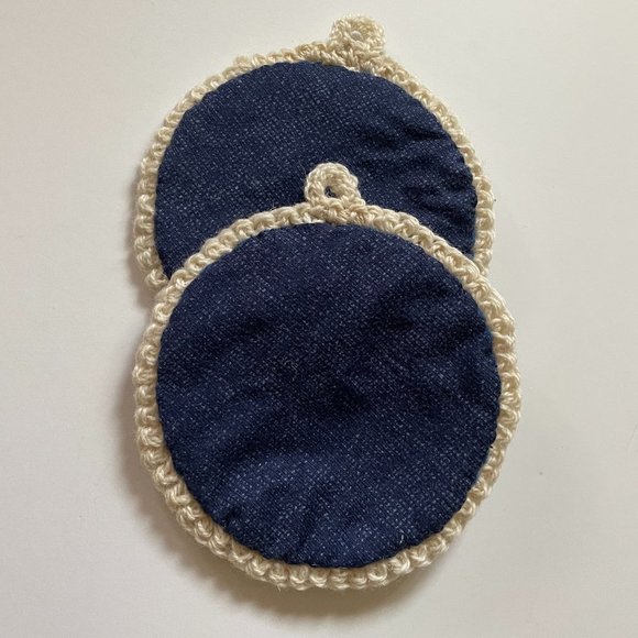 Crochet Pot Holders, Crochet Farmhouse Gift, Thick Pot Holders - Picture 4 of 9